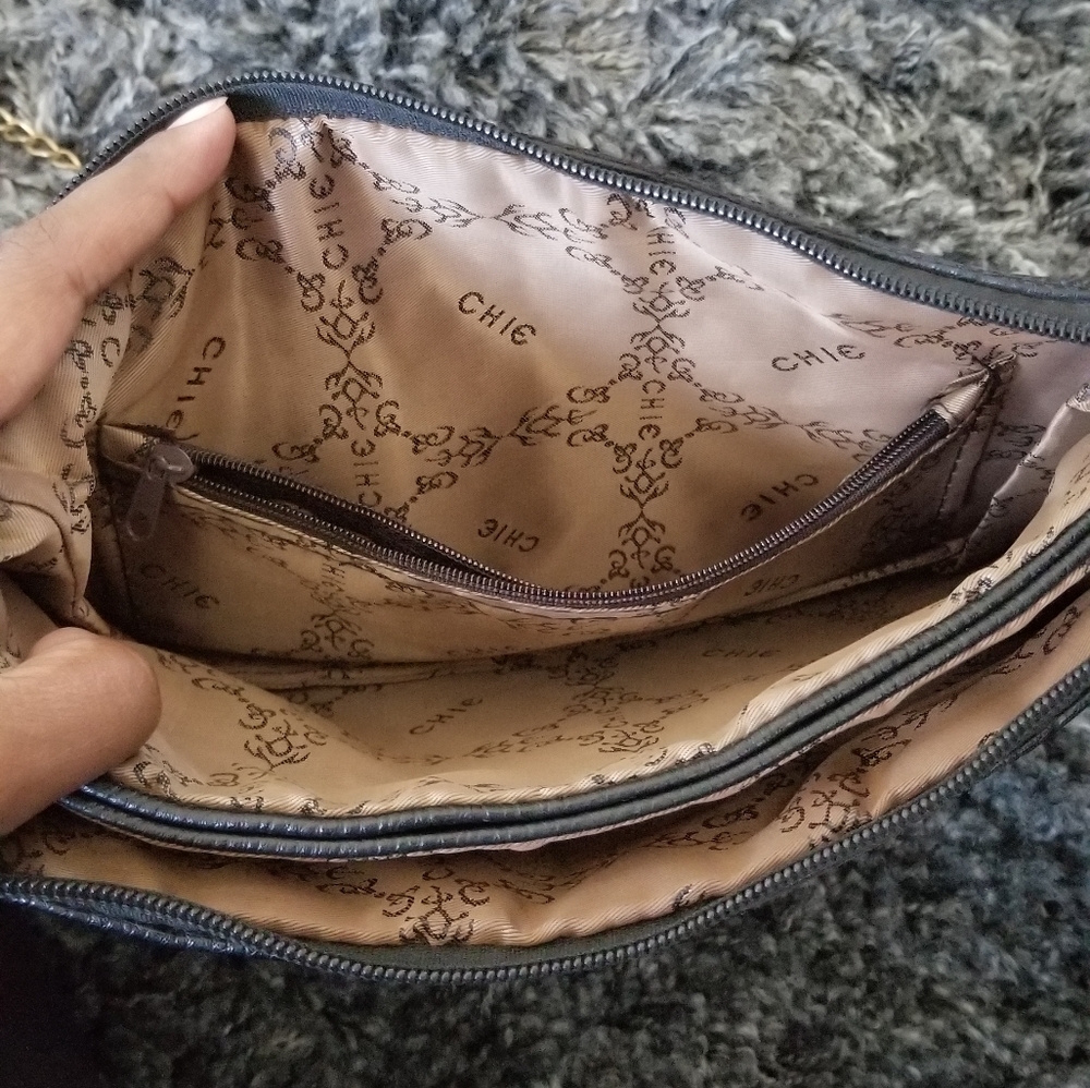 Chie black side back/clutch
